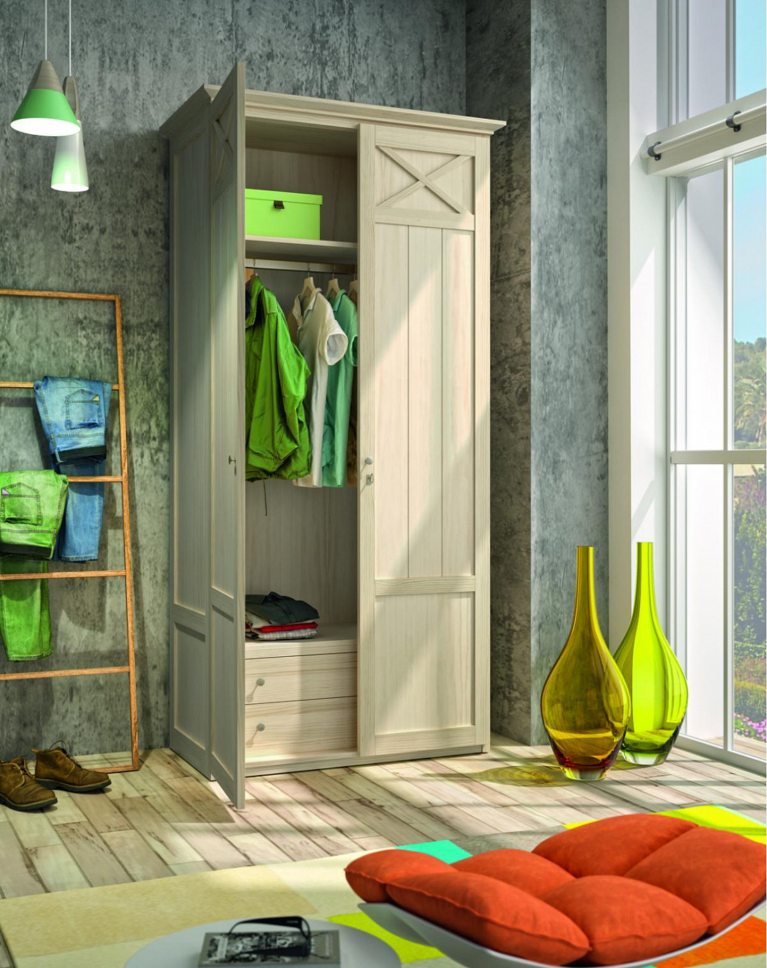 090611 Шкаф 2-х дверный Grupo Seys Verona Santreyd - Вид №1