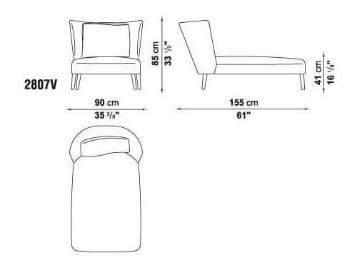 Мягкий шезлонг Maxalto ARCH-00131539 - Вид №4
