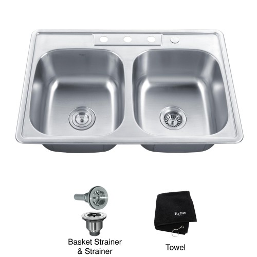 KTM33 Мойка кухонная прямоугольная Krausru  - Вид №4