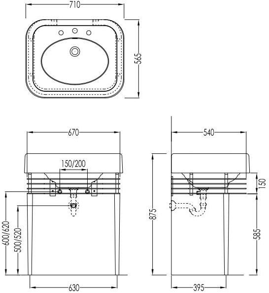 Напольная раковина стоящая овальная Devon&Devon BLUES sun-id-1472909 - Вид №5