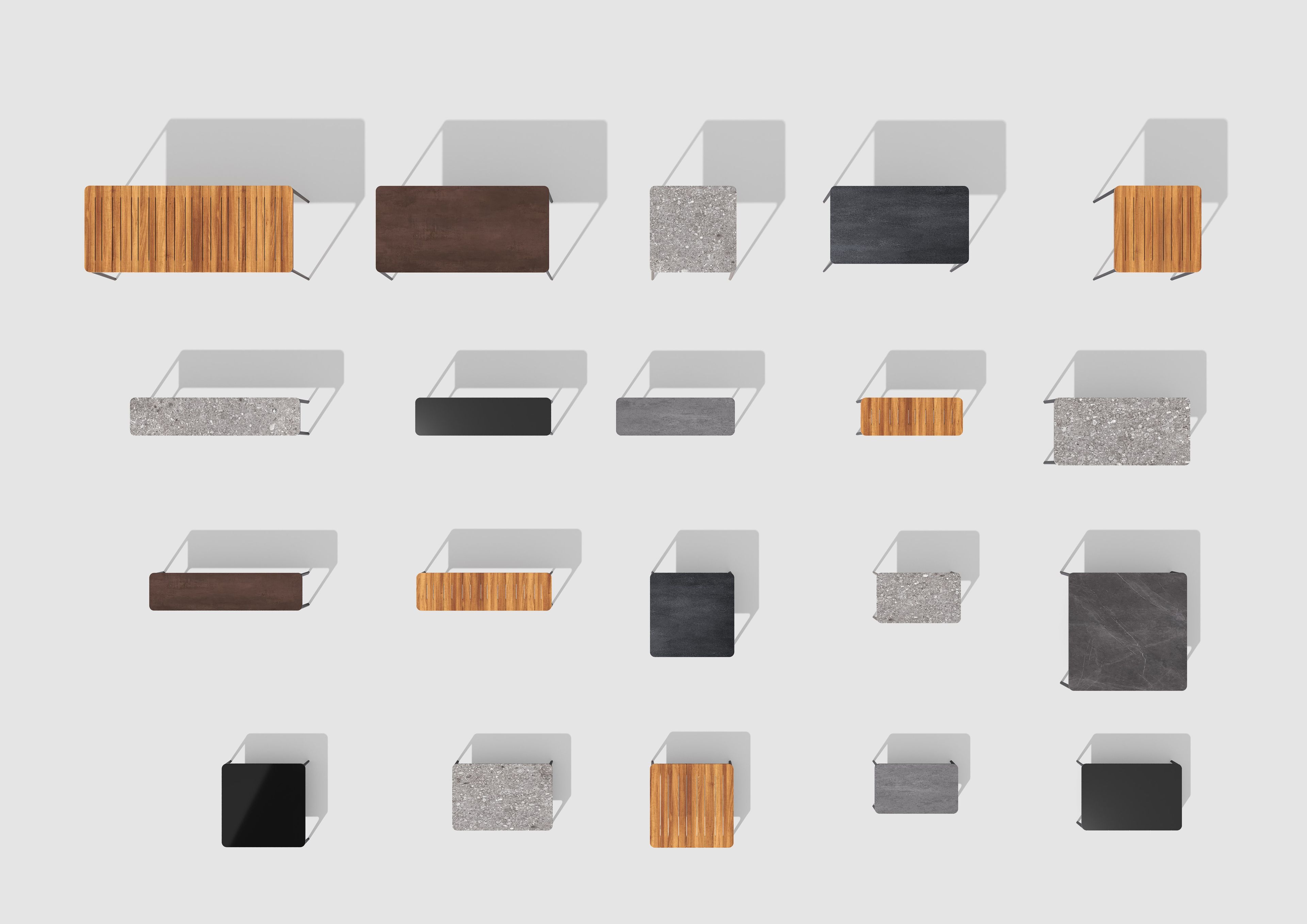 Прямоугольный садовый стол в ироко Sovet Italia ARCH-00048822 - Вид №2