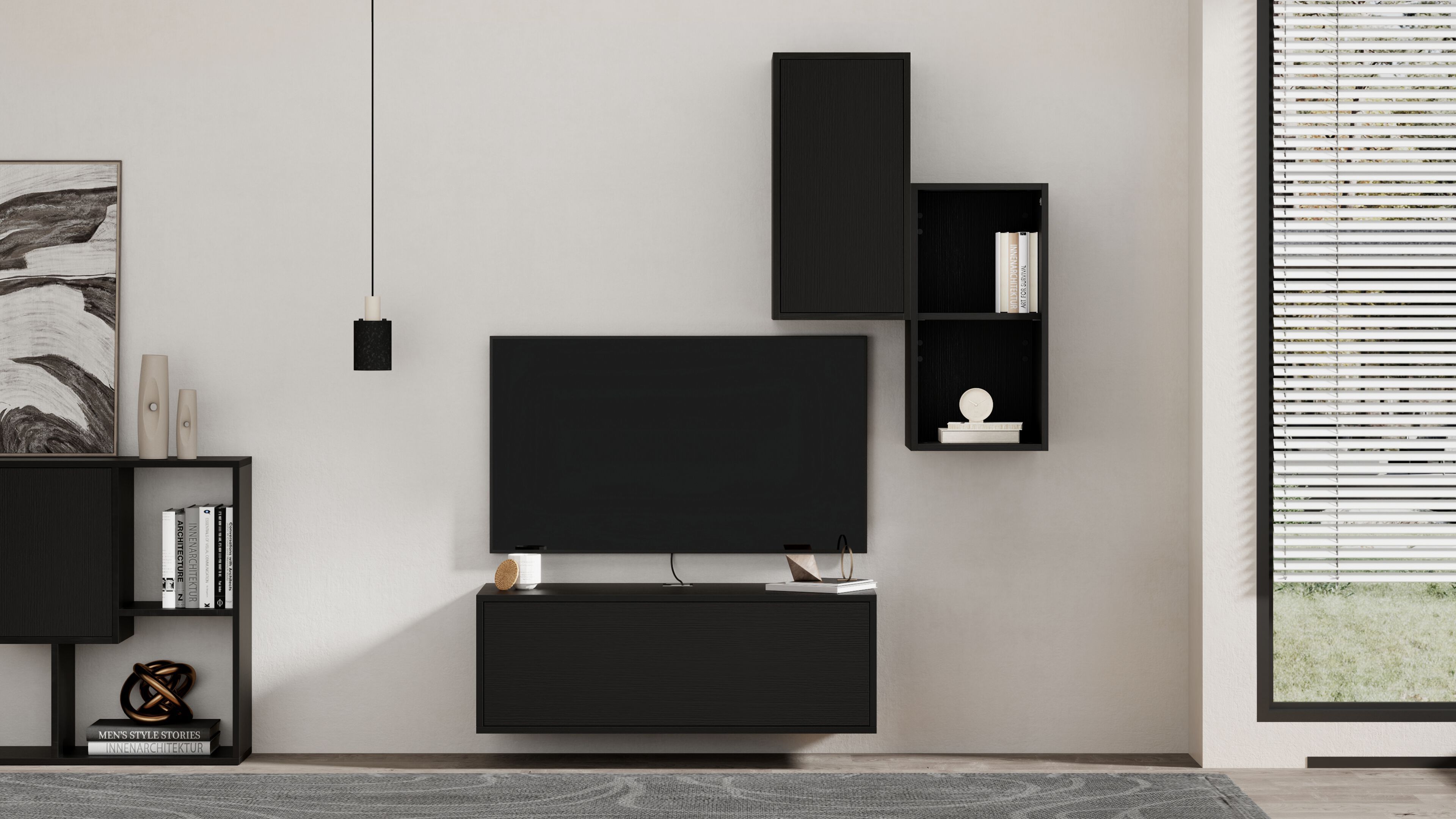 Модульная оборудованная стена установленная стеной в меламинированном Mobili Fiver IACOPO ARCH-00070420 - Вид №27