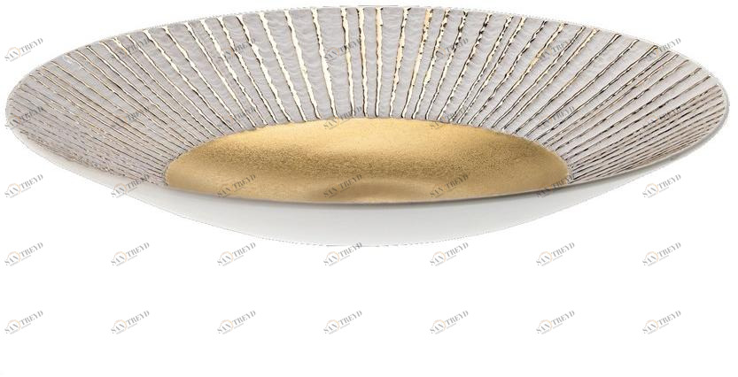 Fos Ceramiche Центральное украшение из фарфора Antithesis oro e platino Ct-2001bd