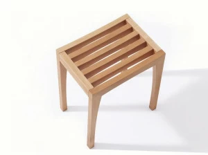 sixay furniture Низкий деревянный табурет Zebra