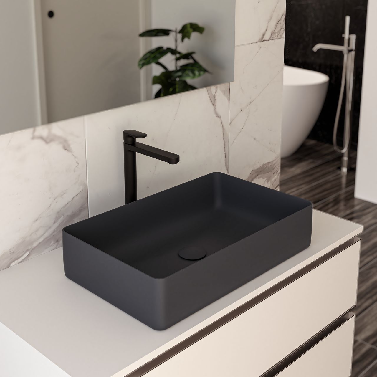 Керамическая прямоугольная столешница Ercos MUSA ARCH-00096451 - Вид №1