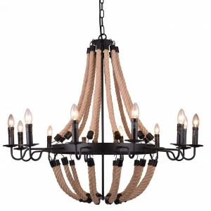 Подвесная люстра Arte Lamp Marsiglia A8956LM-12BK черная ARTE LAMP ДИЗАЙНЕРСКИЕ, MARSIGLIA 109274 Черный