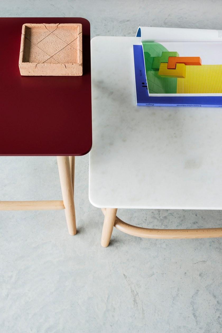 Wiener GTV Design Квадратный мраморный журнальный столик Single curve sun-id-1406311 - Вид №5