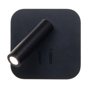 Спот настенный светодиодный черный квадратный Smile Loft 2019-BL LOFT IT SMILE BLACK 00-3891589 Черный