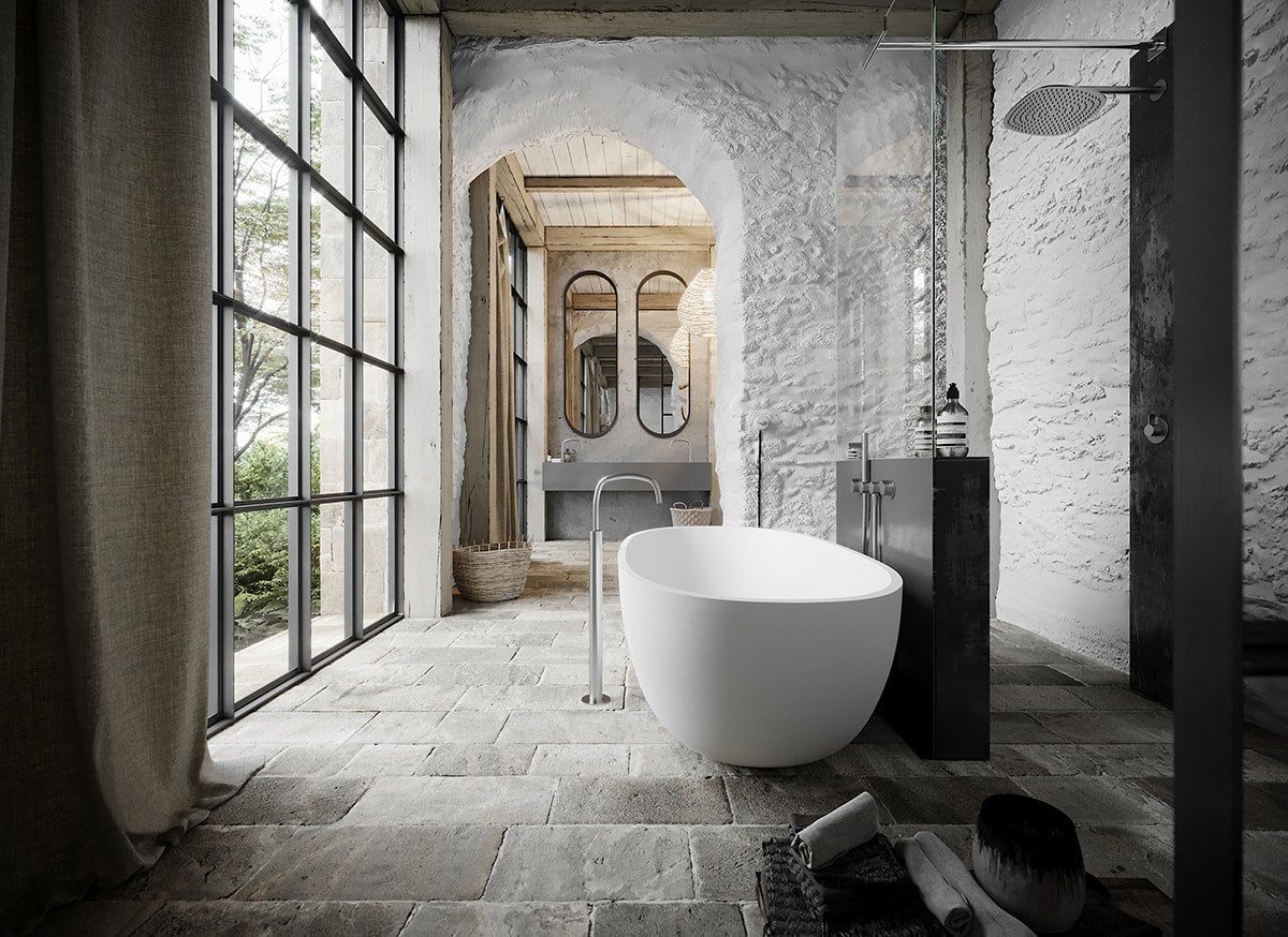 Термостатический смеситель для ванны с 5 отверстиями COCOON Piet Boon ARCH-00132336 - Вид №1