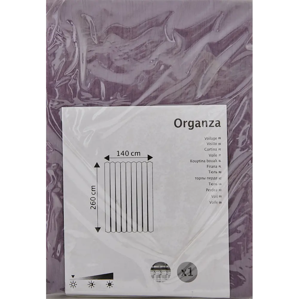 Santreyd Тюль на ленте органза сиреневый 140x260 см 82285193 STLM-0024091 - Вид №5