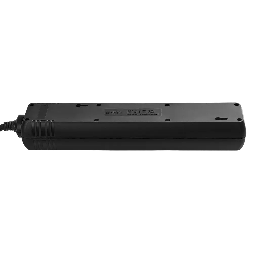 Удлинитель бытовой Skybeam 3x1.5 3 м 5 розеток с заземлением 3680 Вт с выключателем цвет черный 89459184 STLM-2186904  - Вид №3