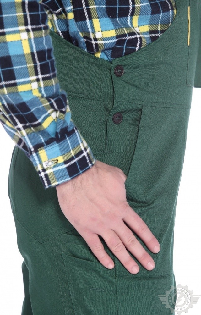 5022584 Полукомбинезон "Эксперт-2" зеленый  Летняя спецодежда  размер 64-66/170-176  - Вид №9