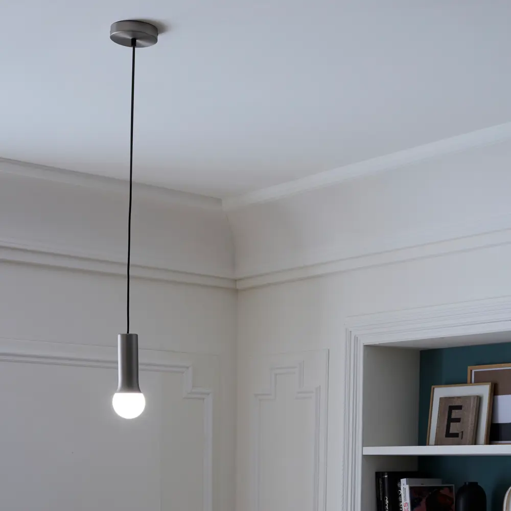 Светильник подвесной Inspire Hoki 1 лампа 3 м² цвет никель 82549832 STLM-2008421  - Вид №9