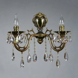 Бра настенное бронзовое Ambiente Aria 8818/2 PB Tear drop AMBIENTE ARIA 00-3888874 Бронза