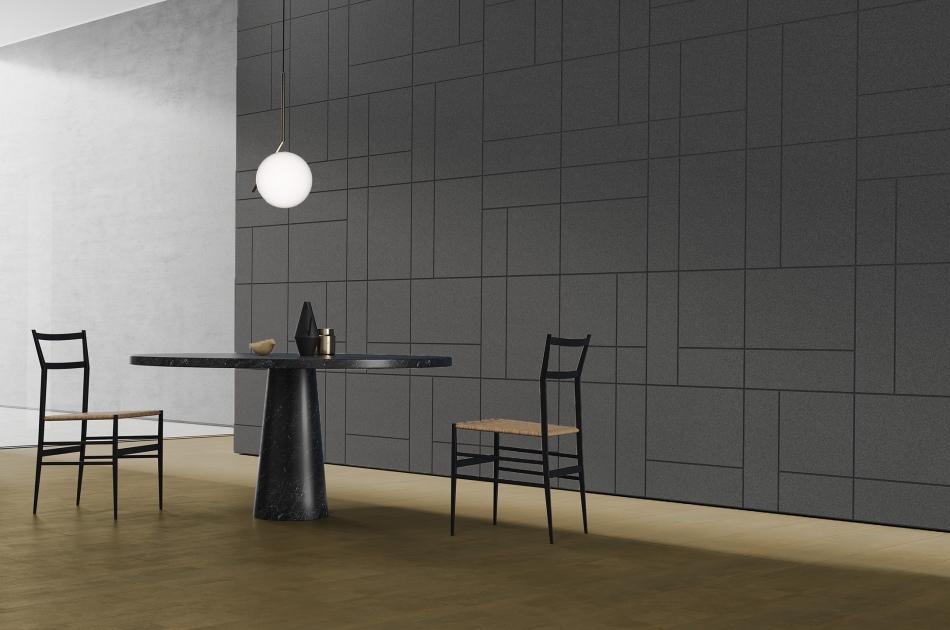 314 048 042 Пробковая 3D-плитка для стен Smoke GRANORTE Modular - Вид №1