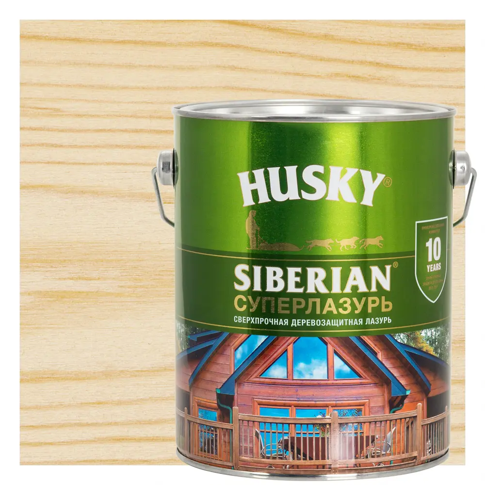 Husky Siberian Суперлазурь для дерева - защитный антисептик 2.7 л 84392242 STLM-0049176