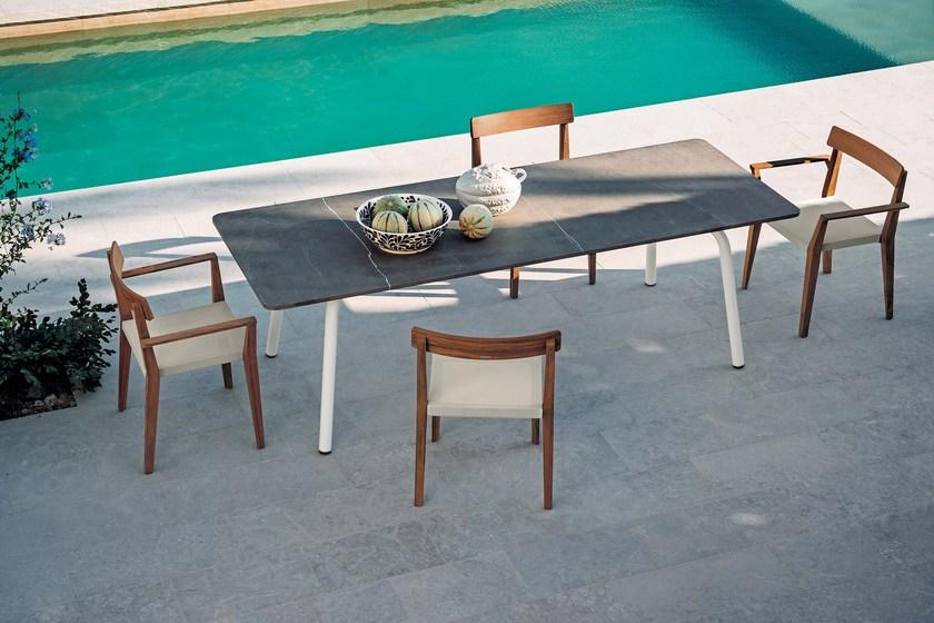 RODA Садовое кресло из тика и батылина® с подлокотниками Teka sun-id-1400288 - Вид №3