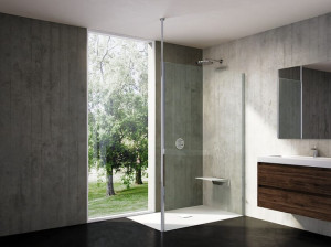 Стеклянный угловой душ