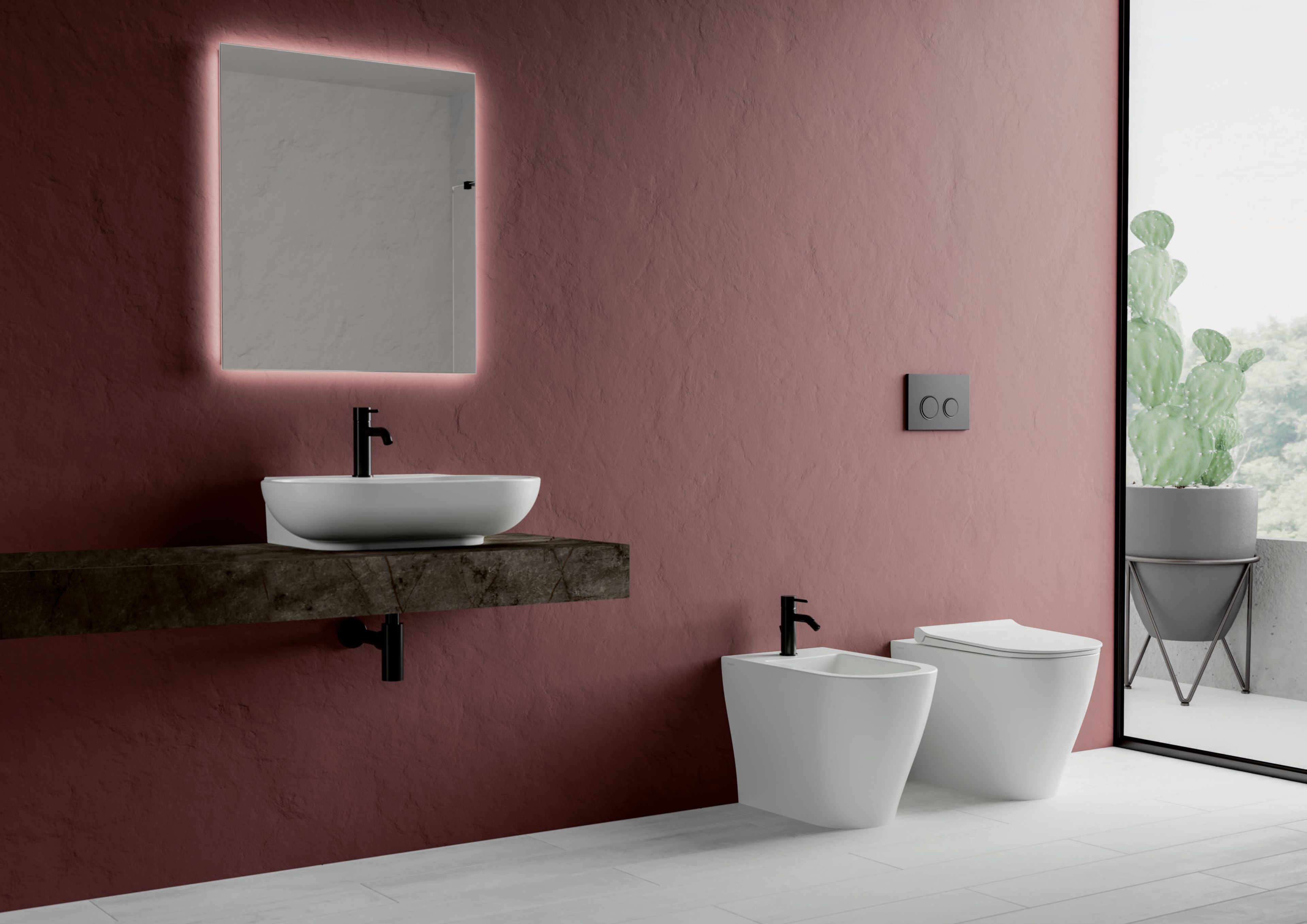 Керамическое напольное биде с переливом Ceramica Dolomite мирт ARCH-00031104 - Вид №4