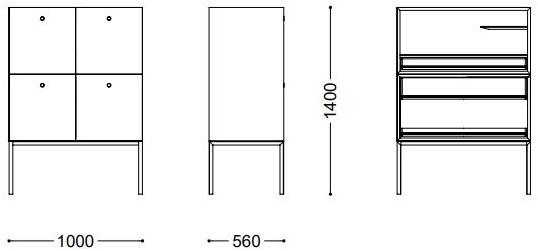 Porro Комод из ясеня с распашными дверцами Offshore sun-id-1452962 - Вид №6