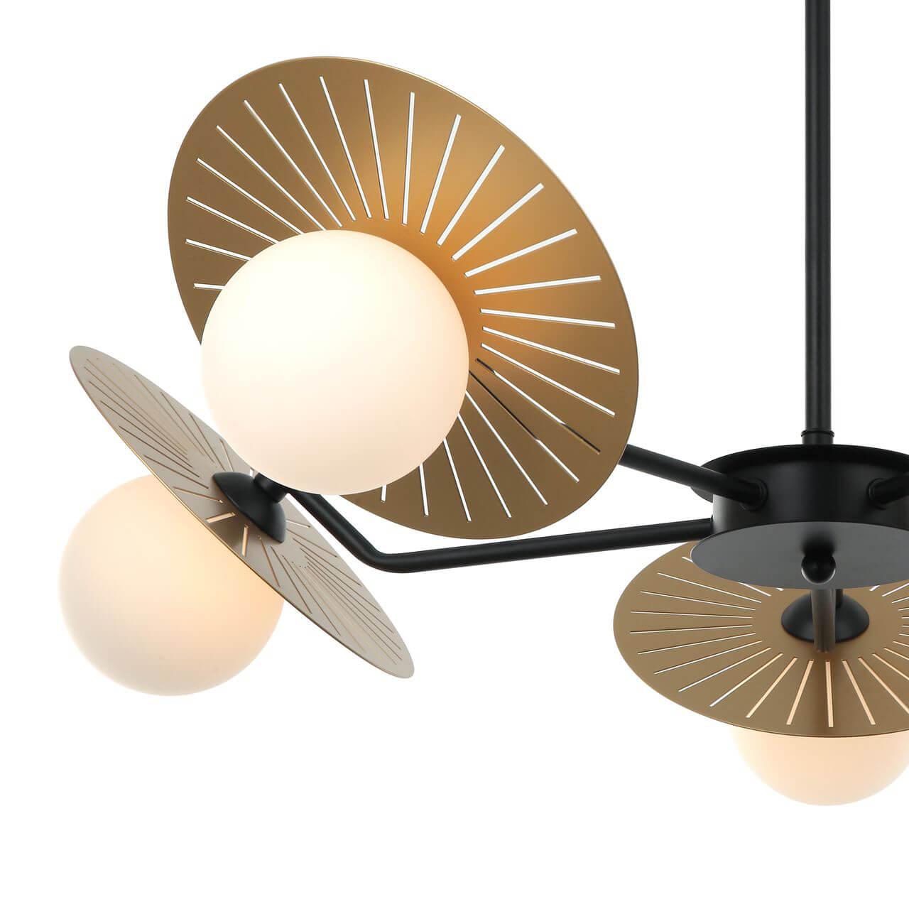 Подвесная люстра Favourite Sonnenblume 2356-5P FAVOURITE ДИЗАЙНЕРСКИЕ, SONNENBLUME 313395 Золотой  - Вид №1