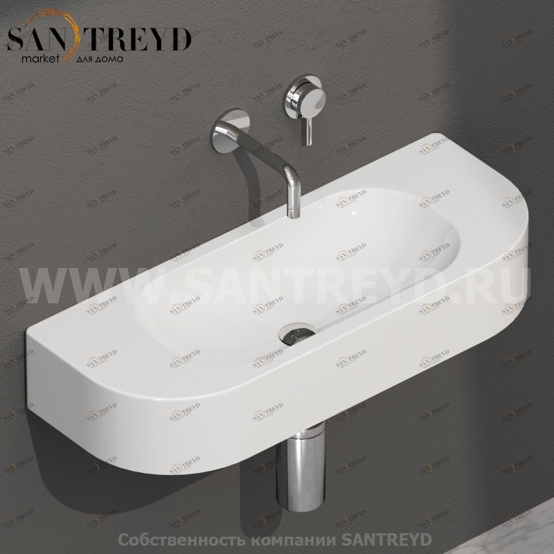 SCT70BI Раковина керамическая подвесная Globo Ceramica Globo FORTY3