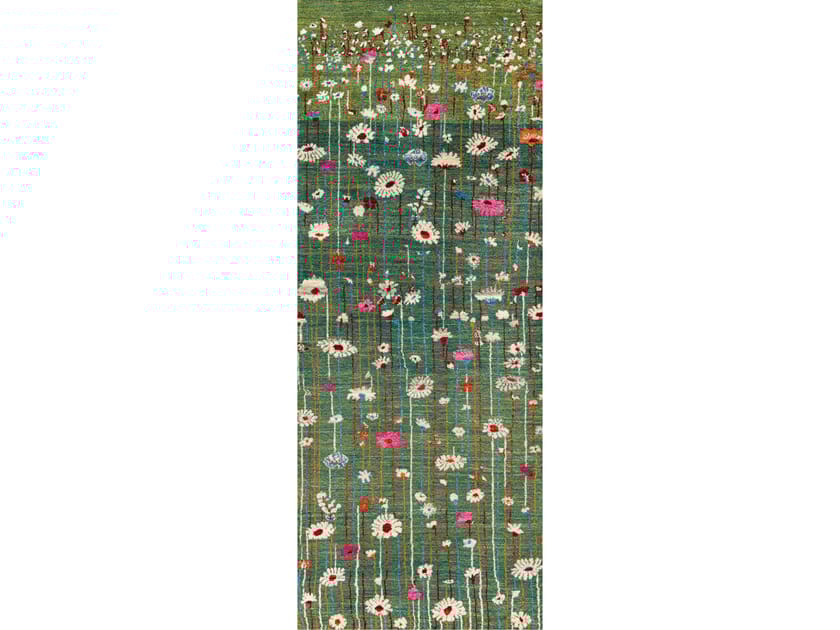 Прямоугольный шерстяной цветочный ковер Zollanvari Flower Meadow ARCH-00008085