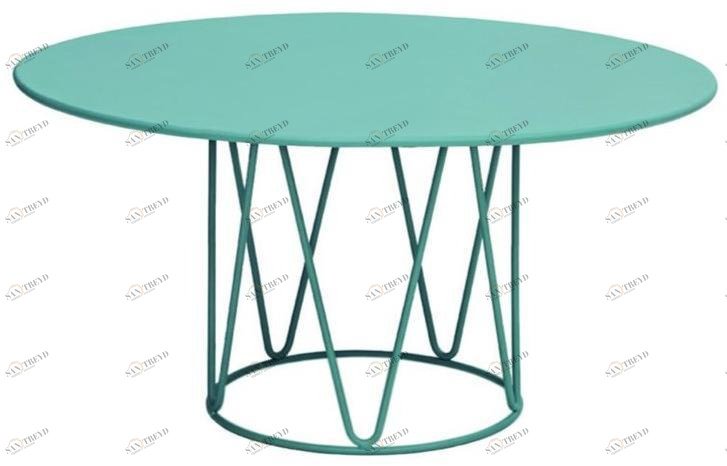 iSimar Круглый садовый стол из оцинкованной стали Lagarto 9254 9255 9256 9257 9258