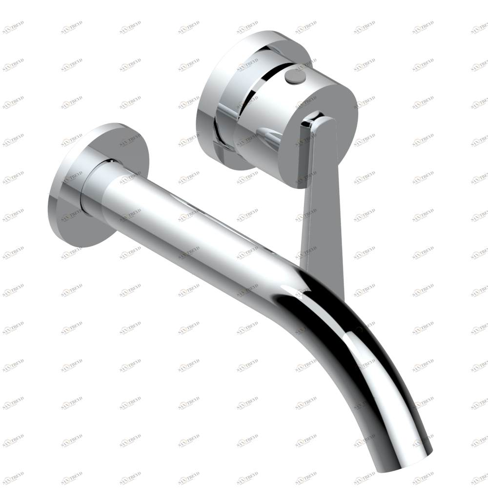 G7E-6541B Trim only for Built-in basin mixer with spout (two x 1/2'' inlets and one 1/2'' outlet), without waste Thg-paris Dean Хром G7E 6541B A02 CAT.A