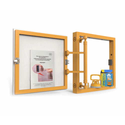 Ревизионный люк под плитку, распашной с регулировкой на присоске 500Х500 ВОЗРОЖДЕНИЕ sun-id-1025113 - Вид №2