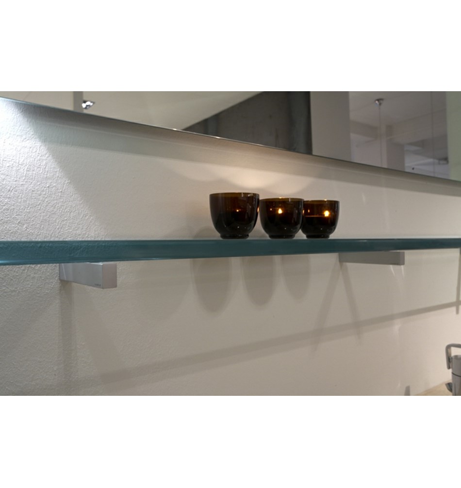 FROST Полкодержатель 4, 20см » 2 шт. почищенный цинк / латунь Матовый Q300520010  - Вид №1