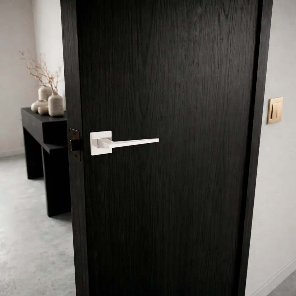 Дверная ручка на розетке Armex H-30171-A без запирания цвет никель STLM-2020015 - Вид №7