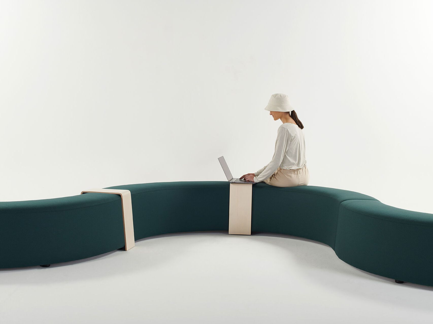 Модульная скамья из ткани Manerba Super Random ARCH-00152353 - Вид №1