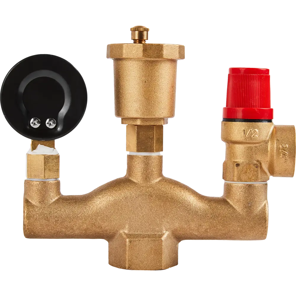 Группа безопасности Santreyd Vaxt для систем отопления с манометром 87503357 STLM-0074181 - Вид №2