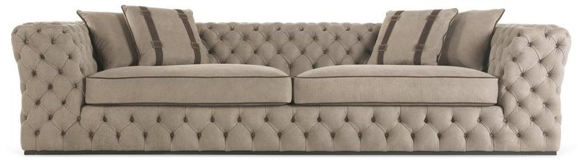 Gianfranco Ferré Home Стеганый 3-местный кожаный диван King's cross sun-id-1366451 - Вид №1