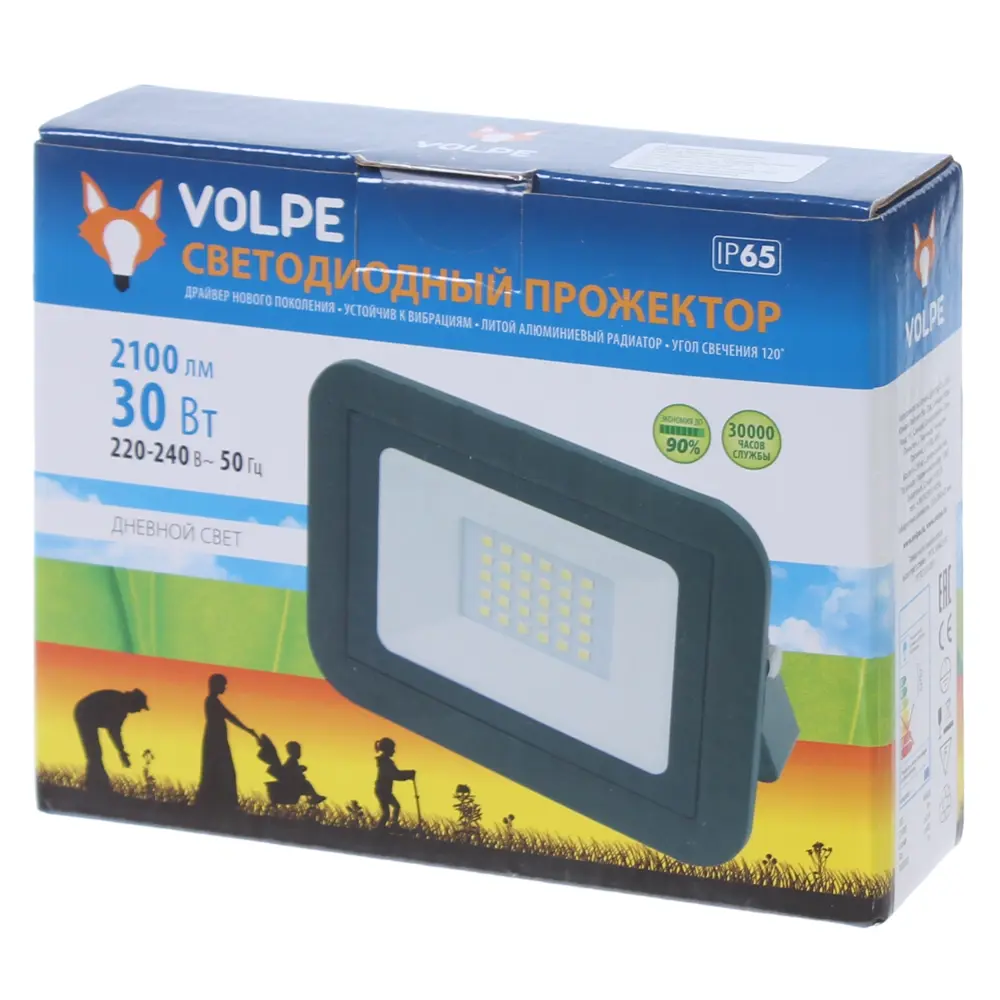 Прожектор светодиодный Volpe ULF-Q511 30 Вт 2100 Лм 6500 К STLM-2140589 - Вид №1