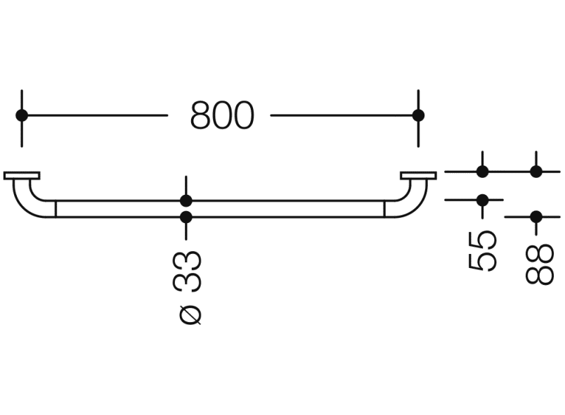 801.36D160 ручка для захвата HEWI HEWI active+  - Вид №1
