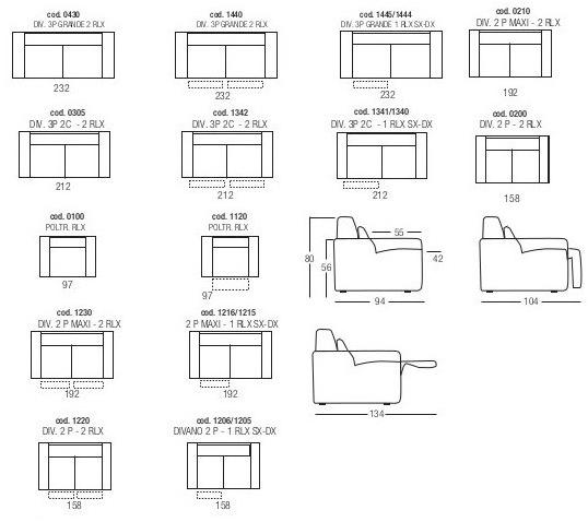 Egoitaliano Откидной кожаный диван с электроприводом sun-id-1492443 - Вид №8
