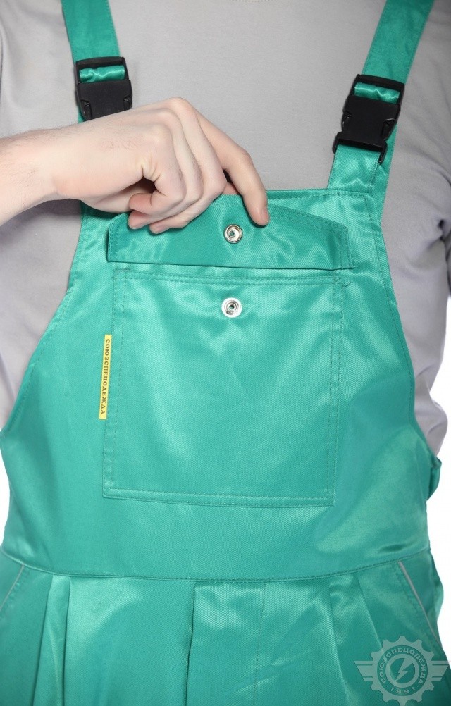 65129 Костюм "Марс" зелено-серый  Летняя спецодежда  размер 52-54/170-176  - Вид №13