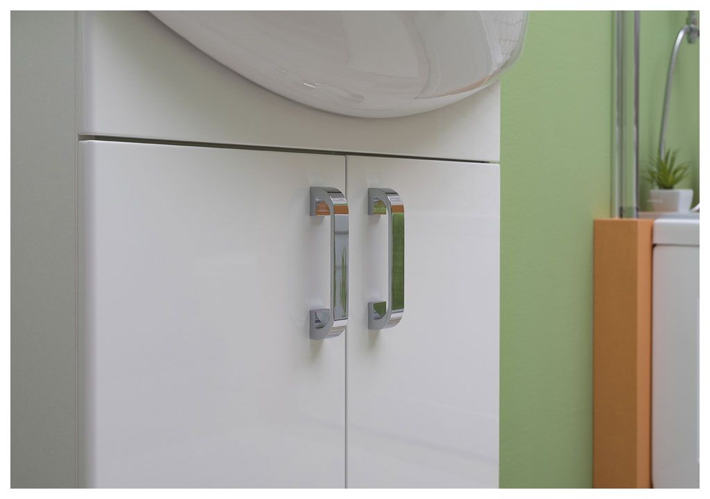 Тумба под раковину Aquanet Ирис 60 белый (2 дверцы) sun-id-270537 - Вид №7