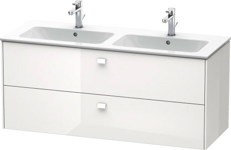 BR410500909 Brioso Тумбочка подвесная Светло-голубой матовый декор Duravit - Вид №2