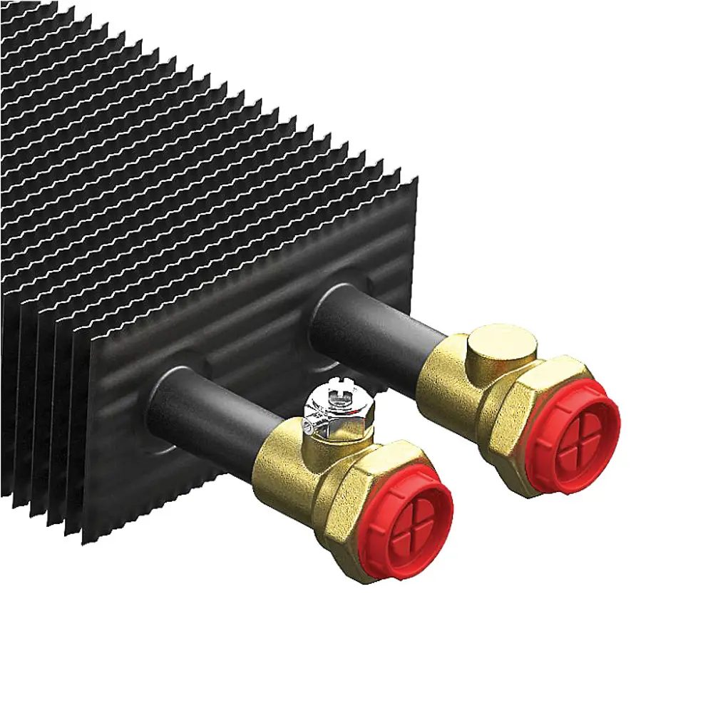 Внутрипольный конвектор Royal Thermo Atrium 1400x250x90 мм боковое подключение 1 теплообменник с решеткой STLM-2079323 - Вид №4