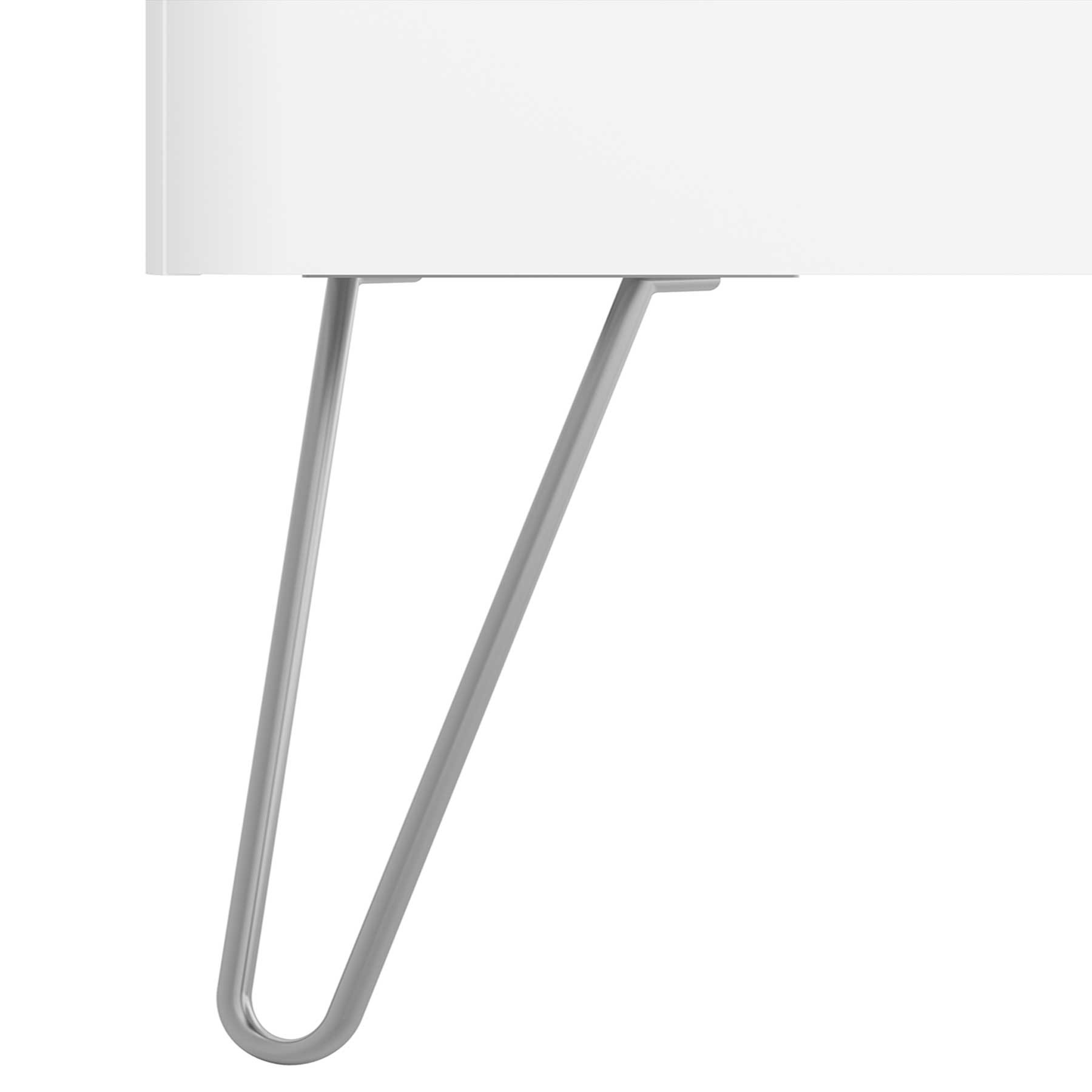 24718 SALGAR Комплект из 2 ножек UNIIQ CHROME 230 мм 