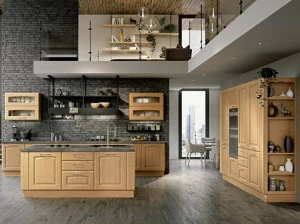 Cucine Lube Кухня из массива дерева с островом Veronica