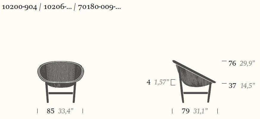 Kettal Садовое кресло из синтетического волокна Basket #10200-904 - Вид №7