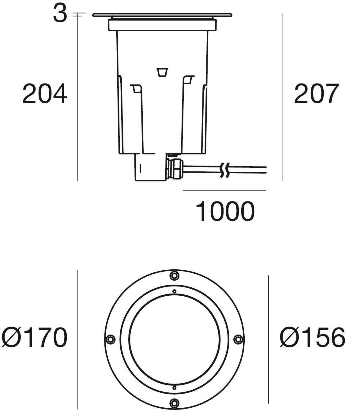Linea Light Group Встраиваемый алюминиевый светодиодный уличный светильник Suelo sun-id-1459766 - Вид №7