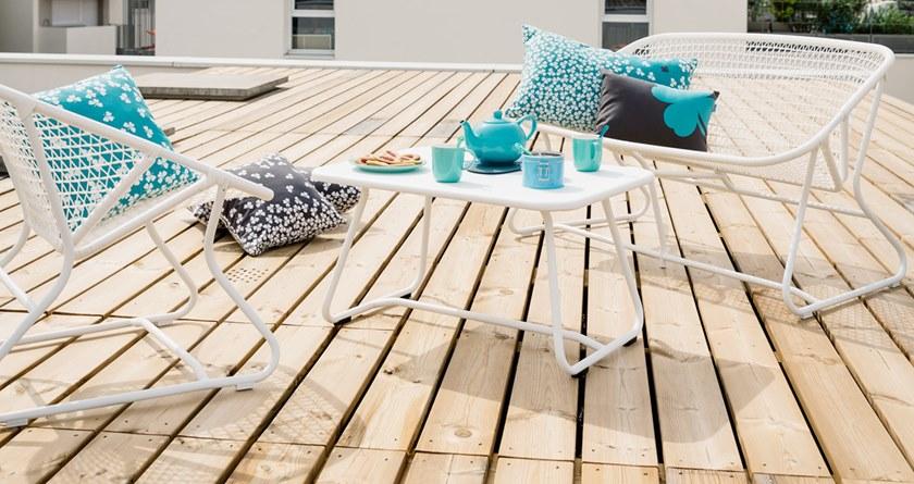 Fermob Прямоугольный алюминиевый садовый столик Sixties 1720 - Вид №5