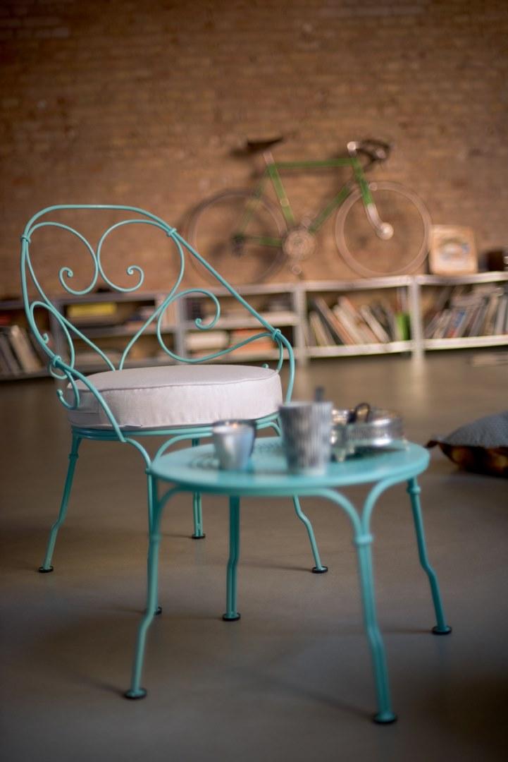 Fermob Садовый столик круглый из стали 1900 2233  - Вид №3