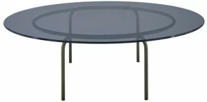 Ligne Roset Низкий круглый журнальный столик из закаленного стекла  19960360