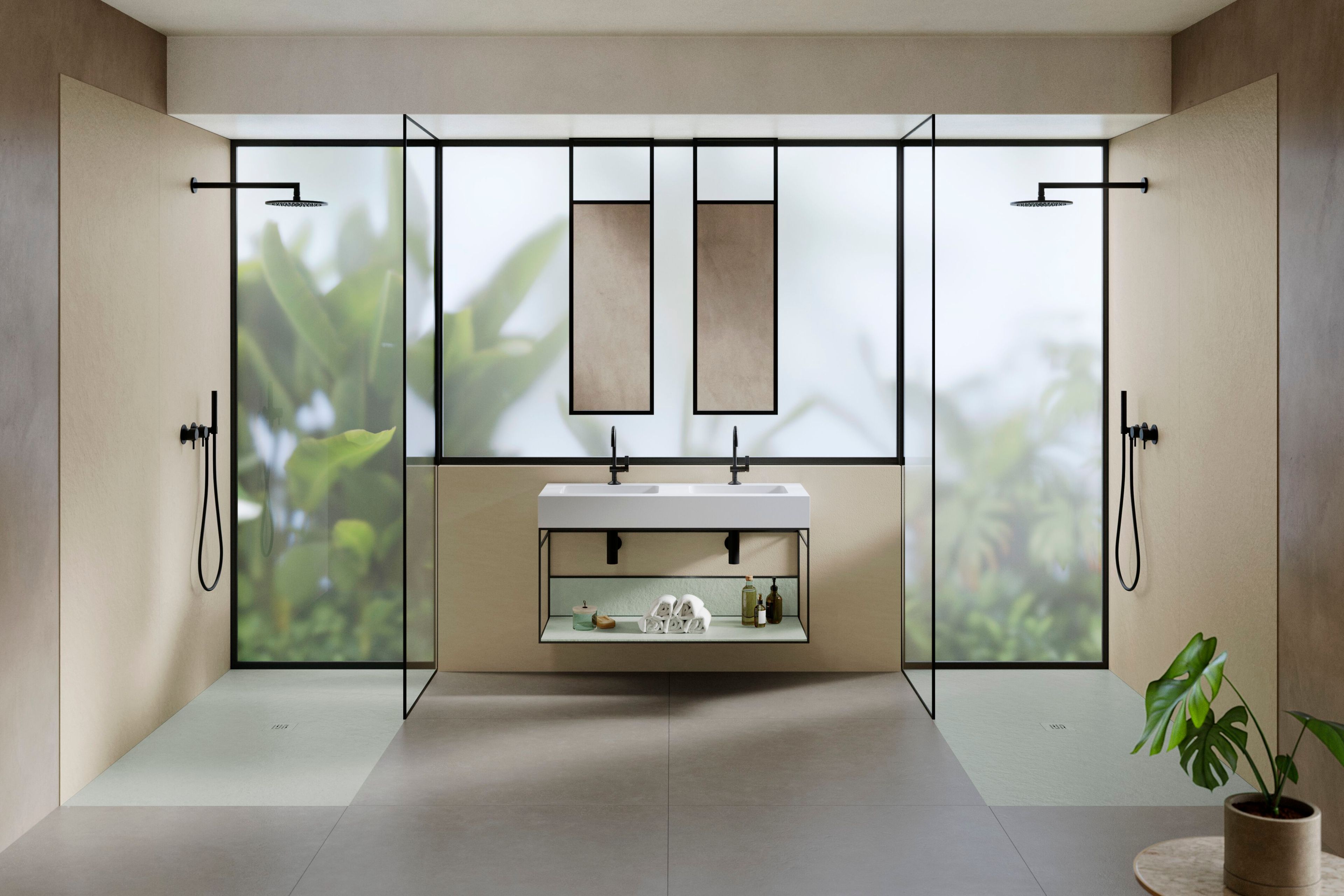 Двойная раковина из твердой поверхности со встроенной раковиной Acquabella Acquasolid ARCH-00136406 - Вид №1